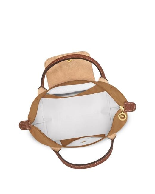 Longchamp Natural 'Le Pliage S' Handbag With Engraved Logo