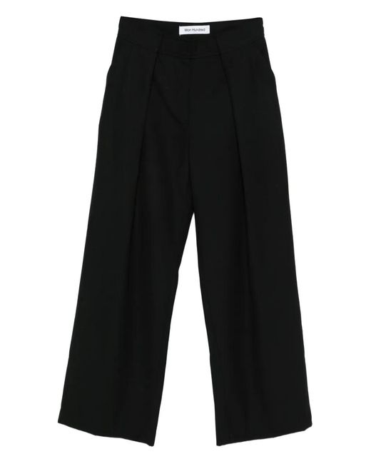 Won Hundred Black Lulu Pleated Trousers