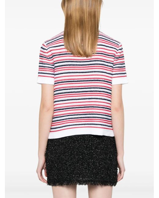 Camisa a rayas Gucci de color Red