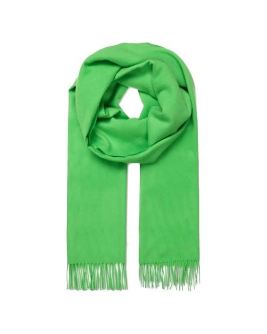 Samsøe & Samsøe Green Maxi Accola Fringed Scarf