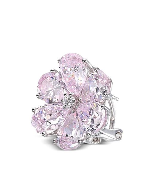 Anabela Chan Metallic 18K Marguerite Daisy Diamond Earrings