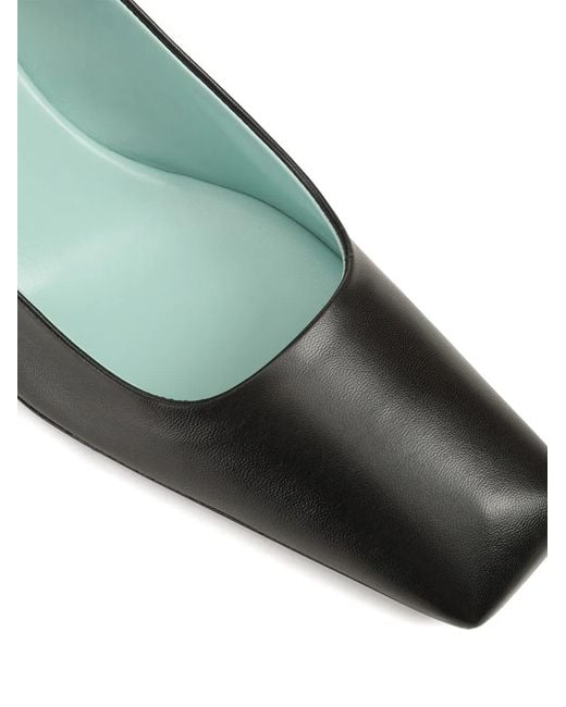 Sergio Rossi Black Sculpt Leather Pumps