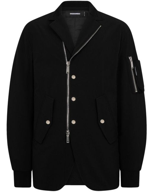 DSquared² Black Zip-pocket Jacket for men