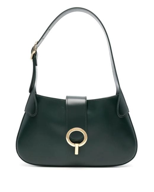 Sandro Janet Leather Shoulder Bag in Green | Lyst