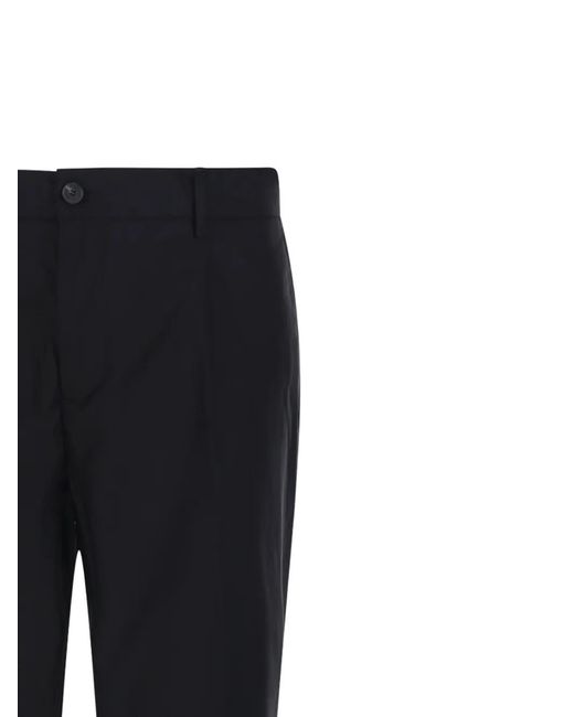 Entre Amis Black Button Trousers for men
