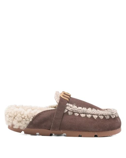 Mou Brown Winter Bio Logo Mules