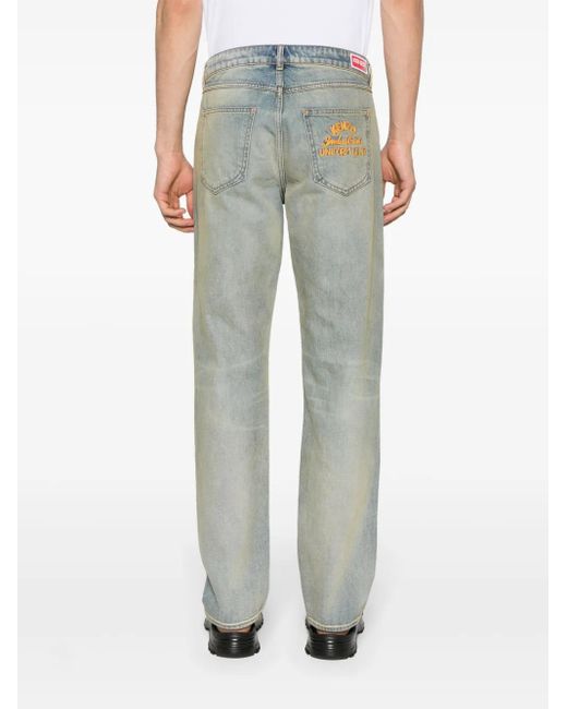 KENZO Gray Slim Denim Cotton Jeans for men
