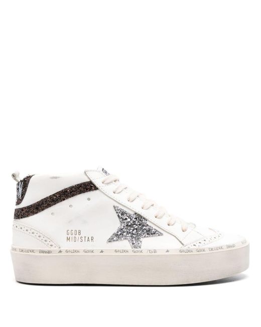 Golden Goose Deluxe Brand White Mid Star High-top Sneakers
