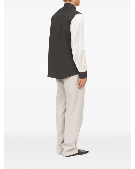 MM6 by Maison Margiela Black Chemise À Manches Longues for men