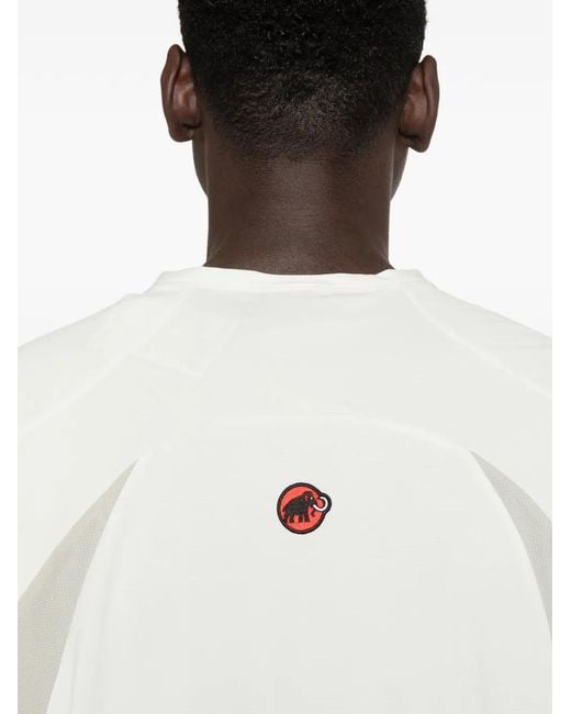 Hiking Patrol White X Mammut Zip-Fastening Short-Sleeve T-Shirt for men