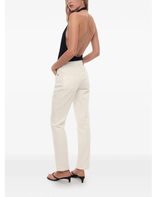 12 STOREEZ White 132 Slim-Fit Jeans