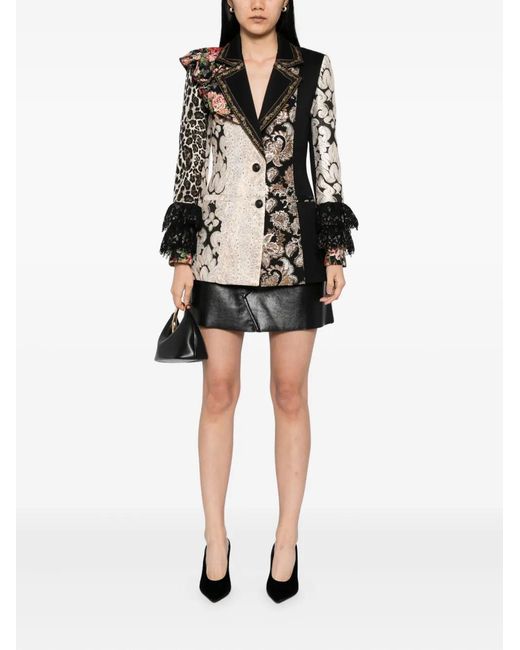 Alice + Olivia Black Faie Blazer