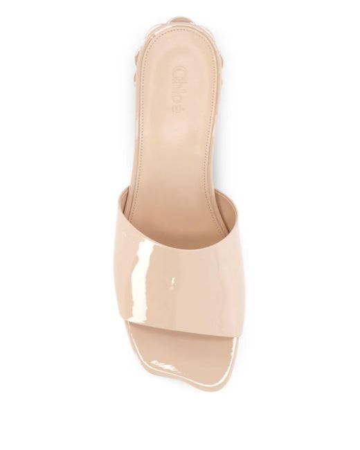 Mules di Chloé in Natural