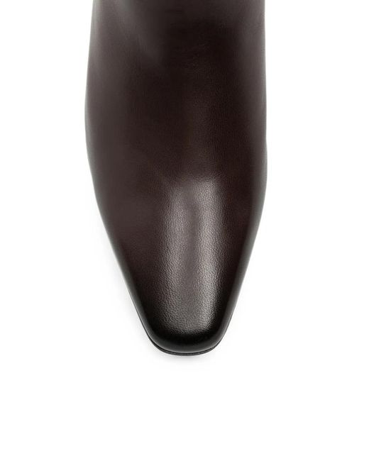 Pantanetti Brown Leather Ankle Boots