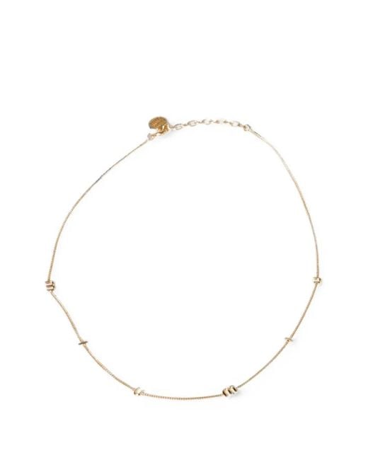 Miu Miu White Metal Necklace