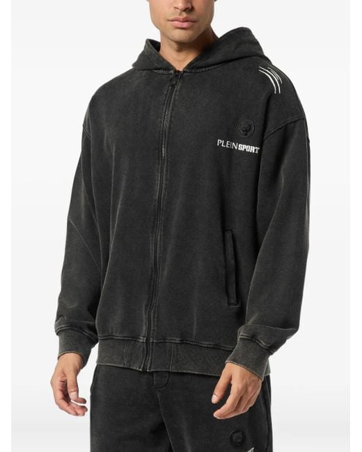 Sudadera con capucha y estampado gráfico Philipp Plein de hombre de color Black