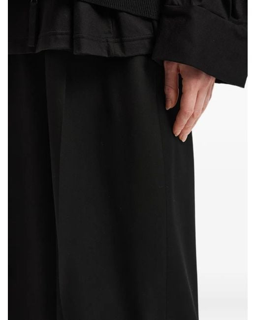 Enfold Black Pleated Palazzo Pants