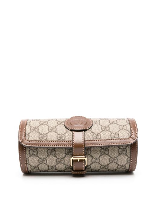 Gucci Gray Gg-Canvas Watch Case for men