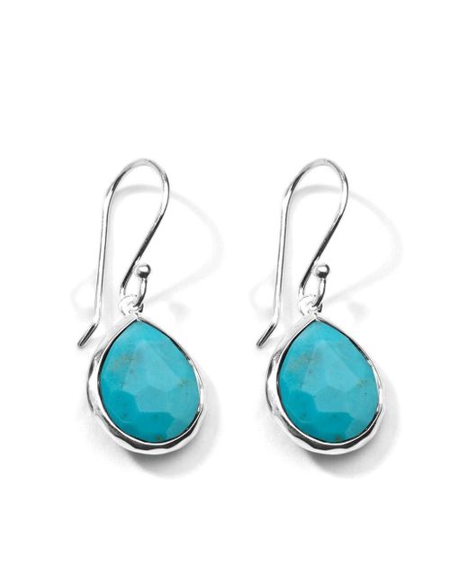 Ippolita Blue Mini Rock Candy Teardrop Turquoise Earrings