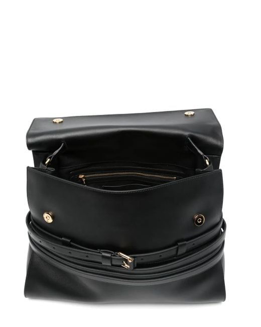 Moschino Black Tie Me Medium Shoulder Bag