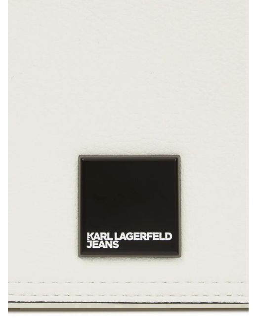 Karl Lagerfeld White Logo-Plaque Camera Bag