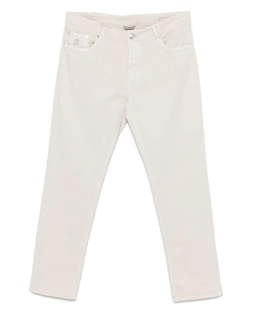 メンズ Brunello Cucinelli ツイルパンツ White