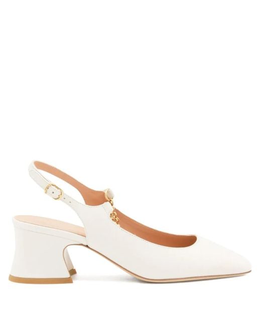 Chloé チャームチェーン パンプス Natural