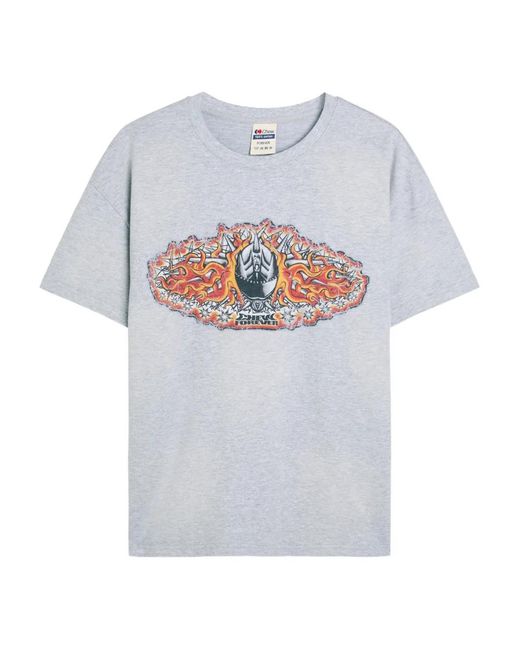 Chew Forever White Graphic T-Shirt for men