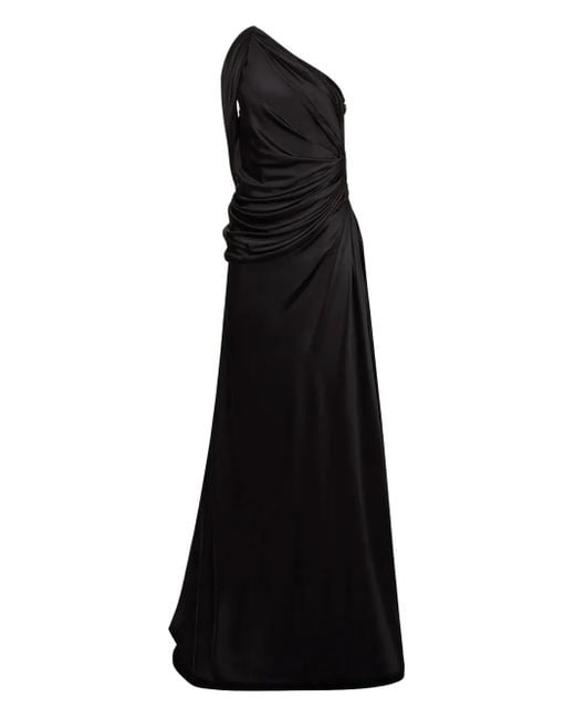Robe Longue À Design Asymétrique Nina Ricci en coloris Black