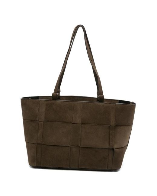 DeMellier London Brown Florence Woven Tote Bag