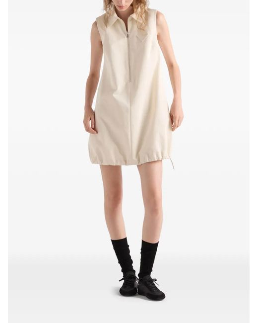 Prada Natural Chino Mini-Dress