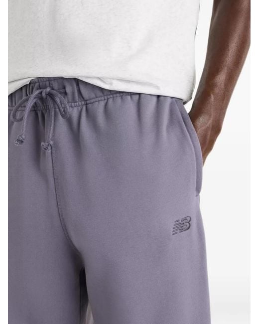 New Balance Blue Athletics French Terry Joggers for men