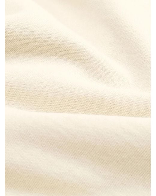 Sporty & Rich White Serif Logo-Print Track Pants