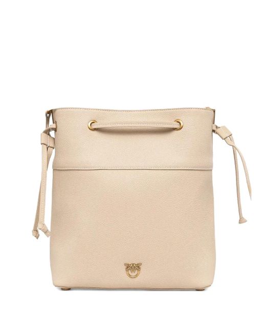 Borsa A Secchiello Con Coulisse di Pinko in Natural
