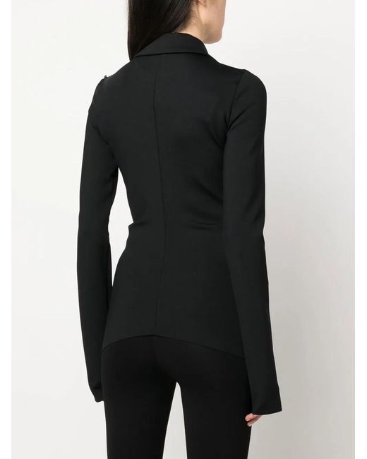 Sportmax Black Button-Fastening Detail Jacket
