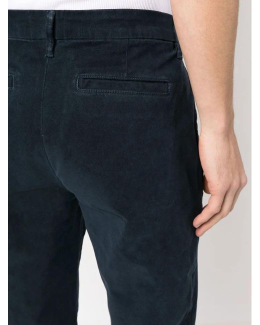 FRAME Blue Slim-Cut Leg Trousers for men