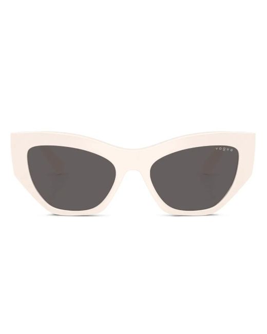 Vogue Eyewear Gray Cat-Eye Sunglasses