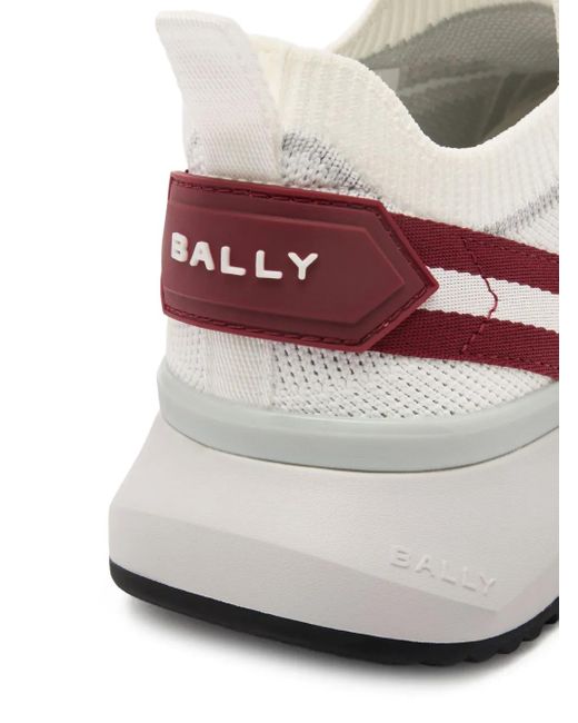 Bally White Sylen Slip-On Ribbon-Detail Sneakers for men