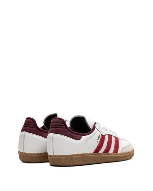 Adidas White Samba Og "Core/Better Scarlet/Shadow" Sneakers for men