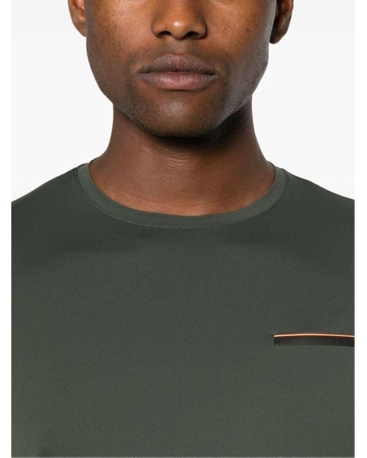 Camiseta con franjas del logo Rrd de hombre de color Green