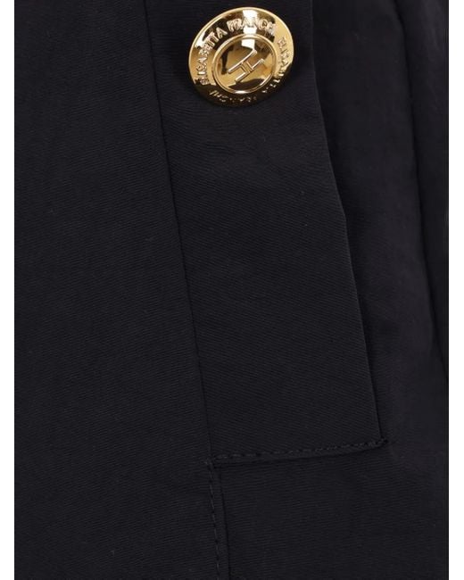 Elisabetta Franchi Broek Met Ceintuur in het Blue