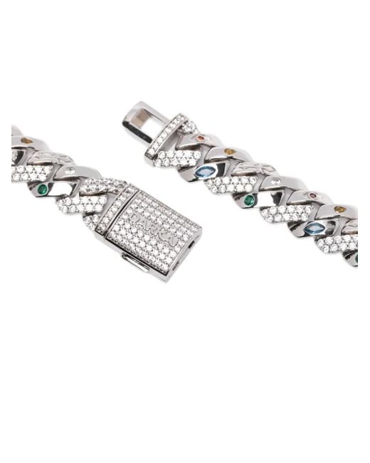 Collar Exo Prong Pavé DARKAI de color White