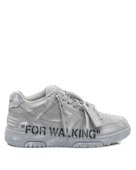 Off-White c/o Virgil Abloh Gray Low-Top Lace-Up Sneakers for men