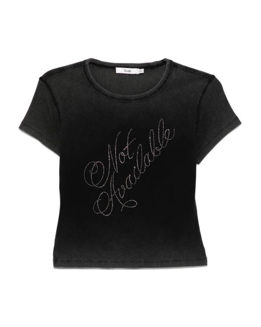 B+ AB Top Met Korte Mouwen in het Black