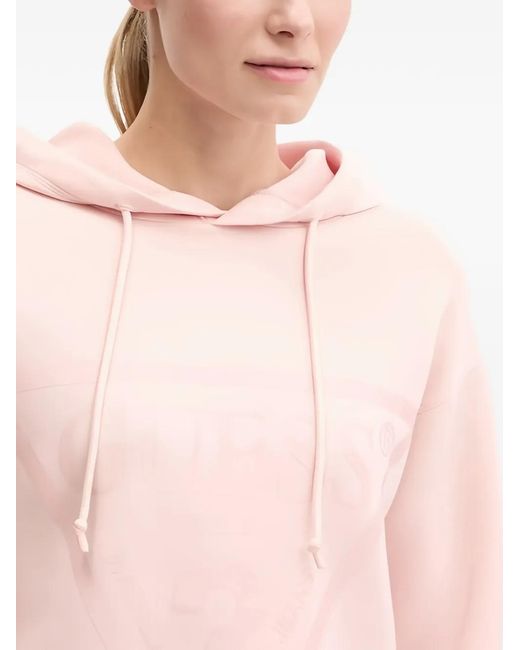 Guess Pink Logo Hooded Top