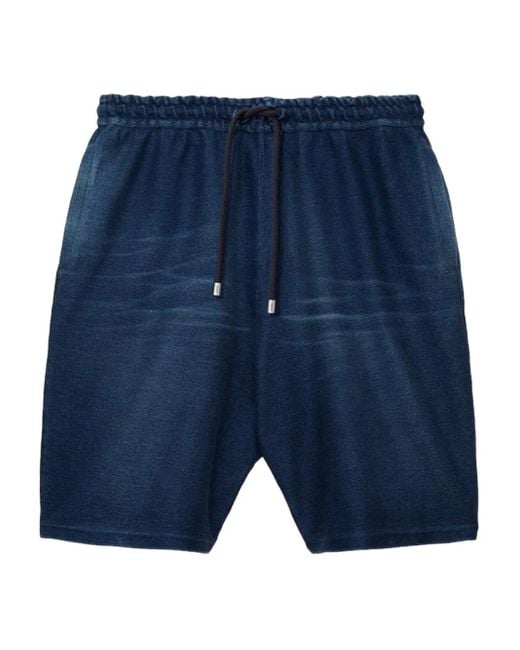 Shorts Denim Con Coulisse di Loewe in Blue da Uomo