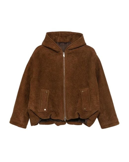 Salvatore Santoro フーデッド ジャケット Brown