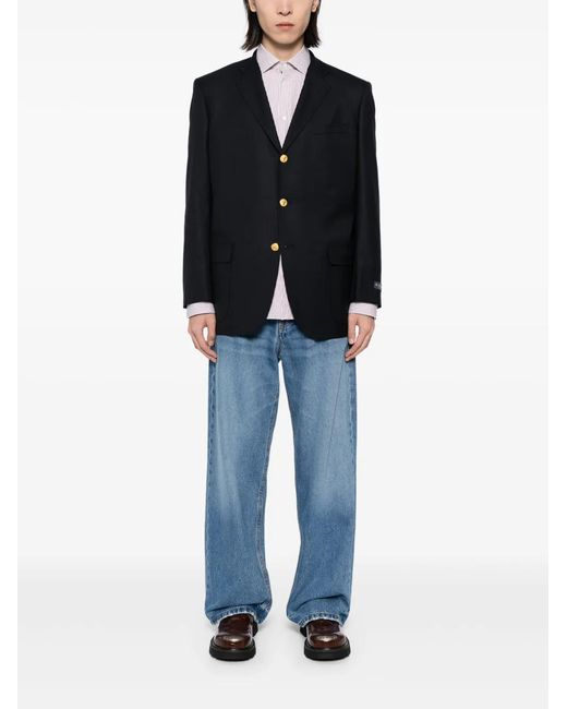 Junya Watanabe Black Checked Blazer for men