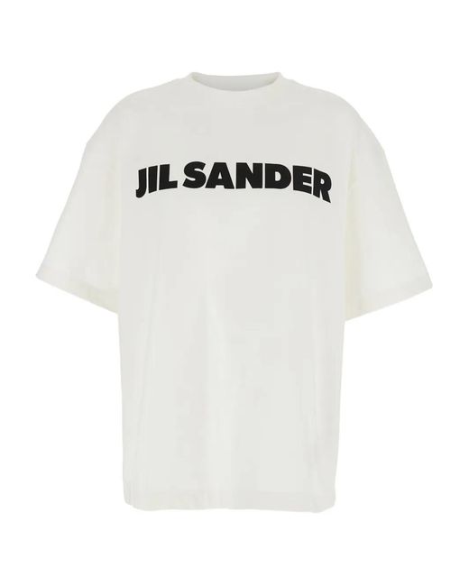 Jil Sander T-Shirt Met Logo in het White voor heren