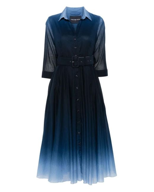 Samantha Sung Blue Aster Maxi Dress